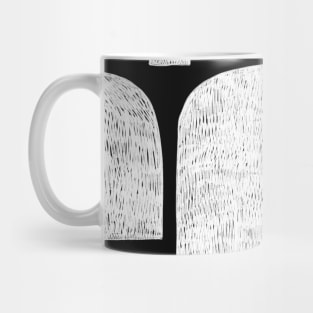 abstract shapes in black and white Mug